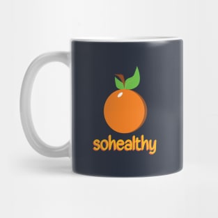 orange brand Mug